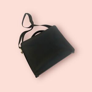 Coach “fox news” imprint Black Leather Briefcase (C2)